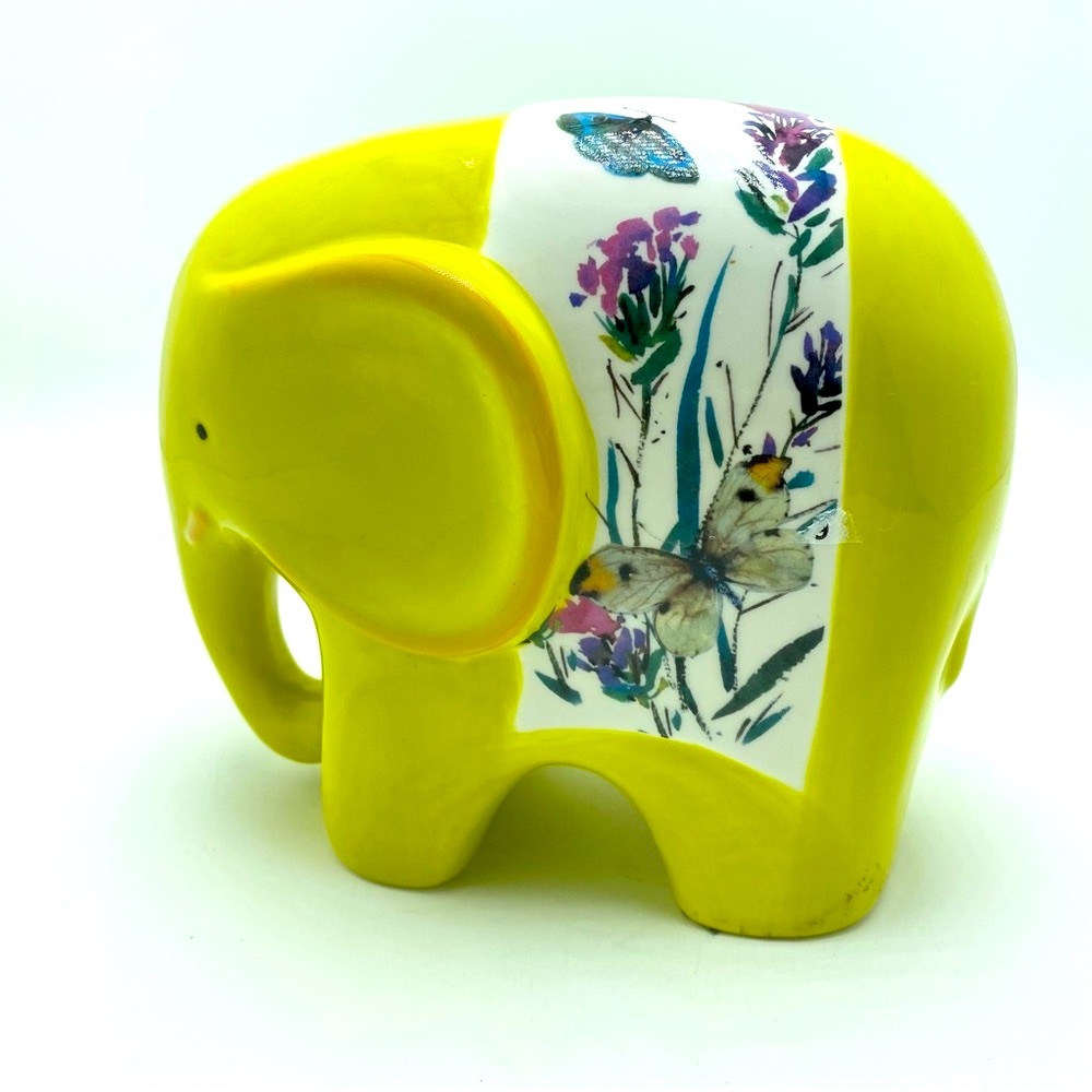 WFS Ceramic Elephant Coin Bank